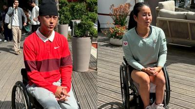 6月3日（火）開幕！全仏オープンテニス 車いす部門 小田凱人、上地結衣インタビュー